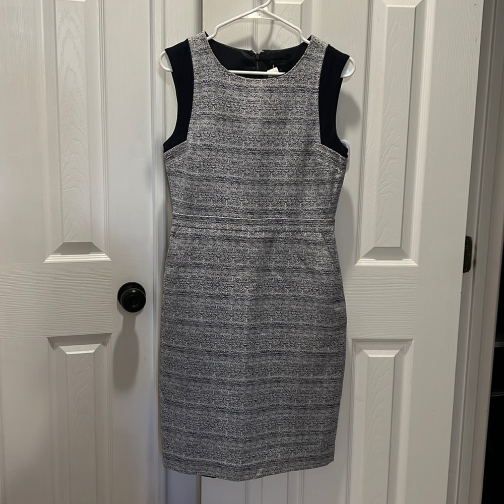 J. Crew size 6 black and white sleeveless dress
